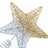 BinaryABC Christmas Tree Topper Star,Glittering Christmas Tree Decoration Ornaments,20cm (Gold