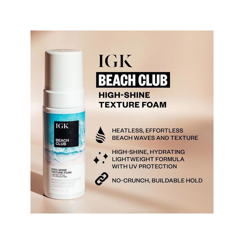 IGK 비치 클럽 하이샤인 텍스처 [1.6 Fl Oz (Pack of