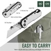 White Carbon fiber Folding Utility Knives, Button Lock, EDC Knife,Quick