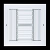 Fits 8x8 Duct Opening Aluminum 4-Way Adjustable Air Supply Grille