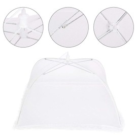 Paraguas portátil de alimentos Pantalla de malla para el hogar Cubierta de alimentos Tienda de campaña Paraguas Cubierta de comida plegable para exteriores Tiendas de pantalla Fiestas Picnics