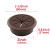 HJGarden 2PCS 50mm Desk Cord Grommets Wire Cable Hole Cover