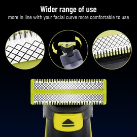 Replacement Blades Compatible with Norelco One Suitable for blades QP2520, QP2530, QP6510, QP6520, QP6530, QP2515, QP2734, QP2834 Shavers