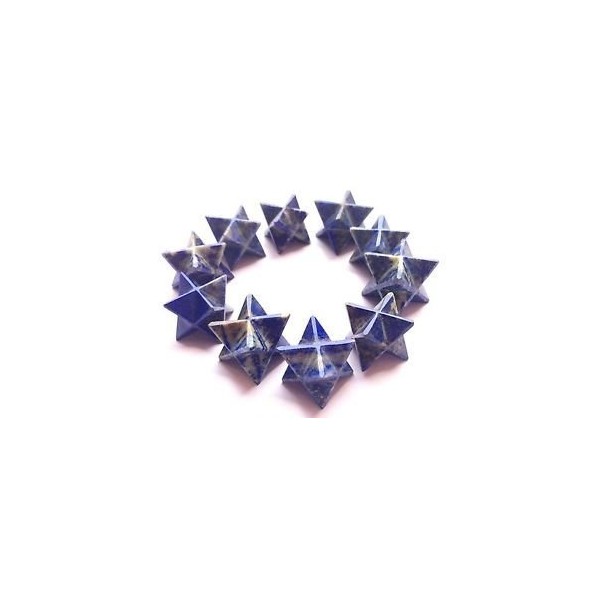 crystalmiracle Lapis Lazuli Single Merkaba Star Crystal Wellness Gift Reiki Feng Shui Healing Throat Chakra Balancer Health Aura Handcrafted Peace Meditation
