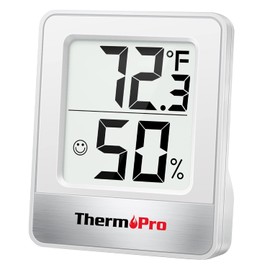 ThermoPro TP49 Higrómetro digital Termómetro interior Medidor de humedad Termómetro de habitación con monitor de temperatura y humedad Mini higrómetro al aire libre