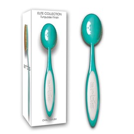 Artis Elite Oval 7 Brush | Oval Makeup Brush | Foundation Brush | Foundation, Makeup, Skincare | Use With Liquids, Powders, Creams | Airbrush Finish | Foundation Applicator | Blender Brush - Turquoise