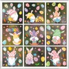 Easter Decorations Window Clings - 9 Sheets of Festive Easter
