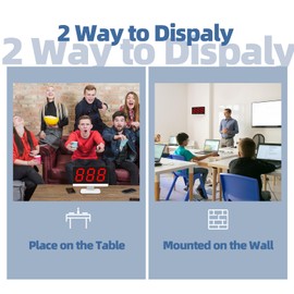 Wireless Quiz Answer Game Show Buzzer System, Teacher Supplies, Add Up to 32 Buttons, 262ft, 8 Jeopardy Answer Buzzers for Game Show, Family Game Night, Debate Contests in Offices, Classroom, School