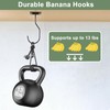 Banana Hook Under Cabinet, 2 Pcs Banana Holder for Fresh