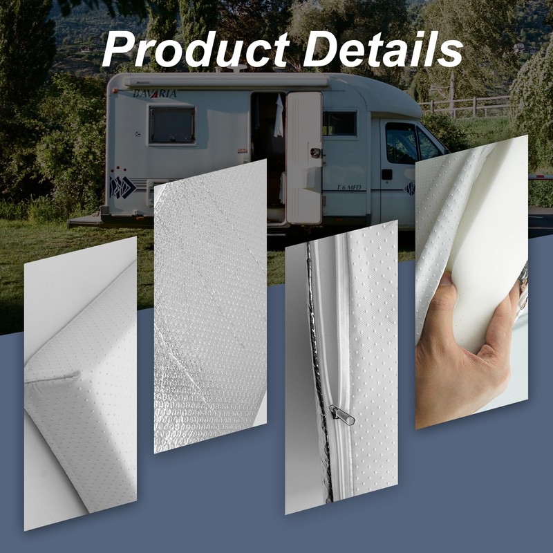 ESMING 1Pack 22"x14"x3" &14"x14"x3" RV Skylight Insulator,RV Vent Insulator, RV