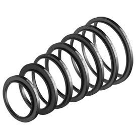 NEEWER® Filter Step Up Ringe-Set 49-52-55-58-62-67-72-77mm-49mm 7pcs 77mm Sonnenblende