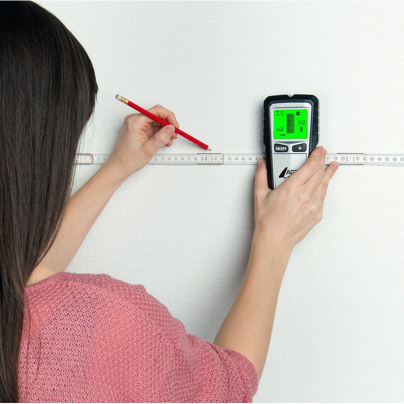 AGT Cable Finder: 5-in-1 Multi Detector with LCD Display for