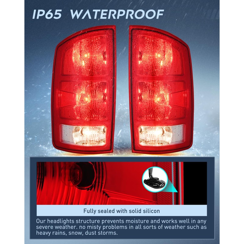 Nilight Taillight Assembly Compatible with 2002 2003 2004 2005 2006
