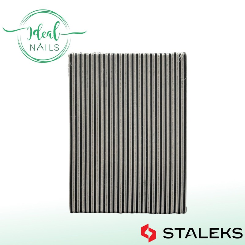STALEKS EXPERT ST-NFE-40-100/100-25 Half Moon Nail File Double-Sided Grit 100/100