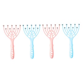 minkissy Ergonomic Scalp Relaxing Tool Spa Head Massager 4pcs Pack for Head Hair Scalp Relief