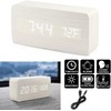 INF LED Digital Alarm Clock with USB Charging Port, Large