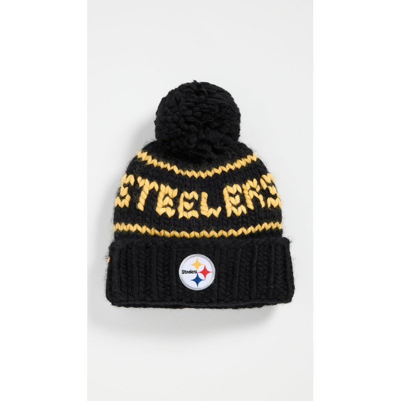 Lele Sadoughi Women's Steelers Beanie, Black, One Size