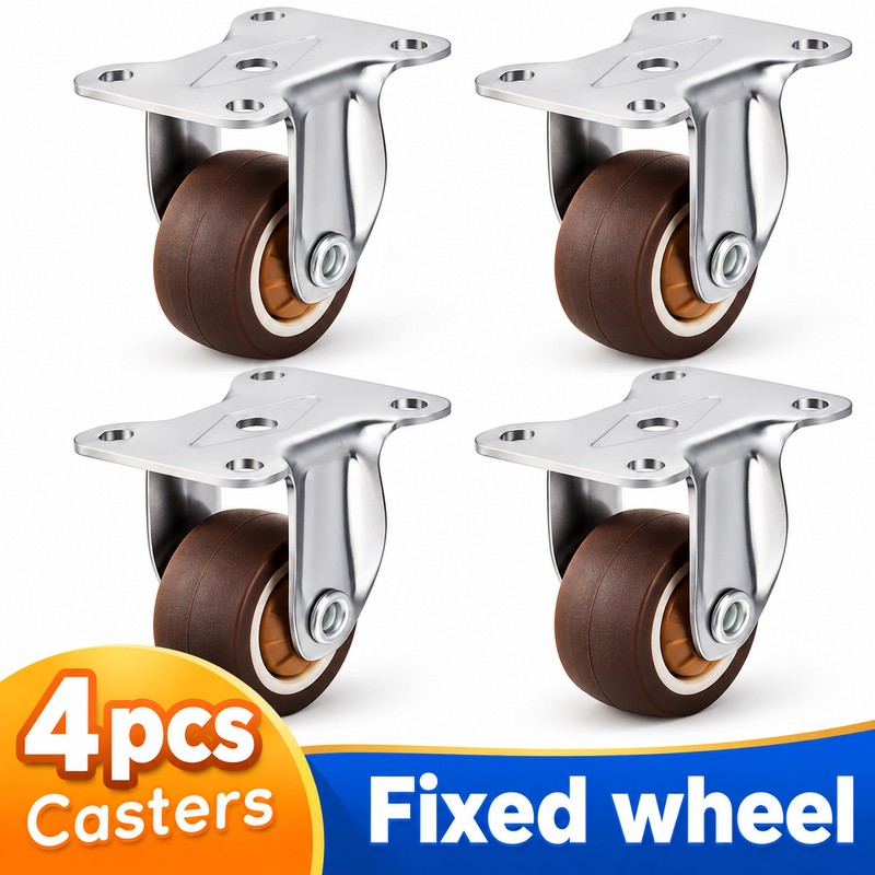 4-Pack Furniture Caster Wheels for Small Tables & Cabinets –