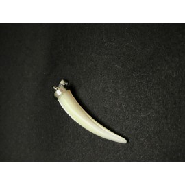 Trendy Shiny White Horn Pendant
