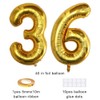Xihuimay Number 36 Balloons - 40 inch Digital Birthday Balloons,