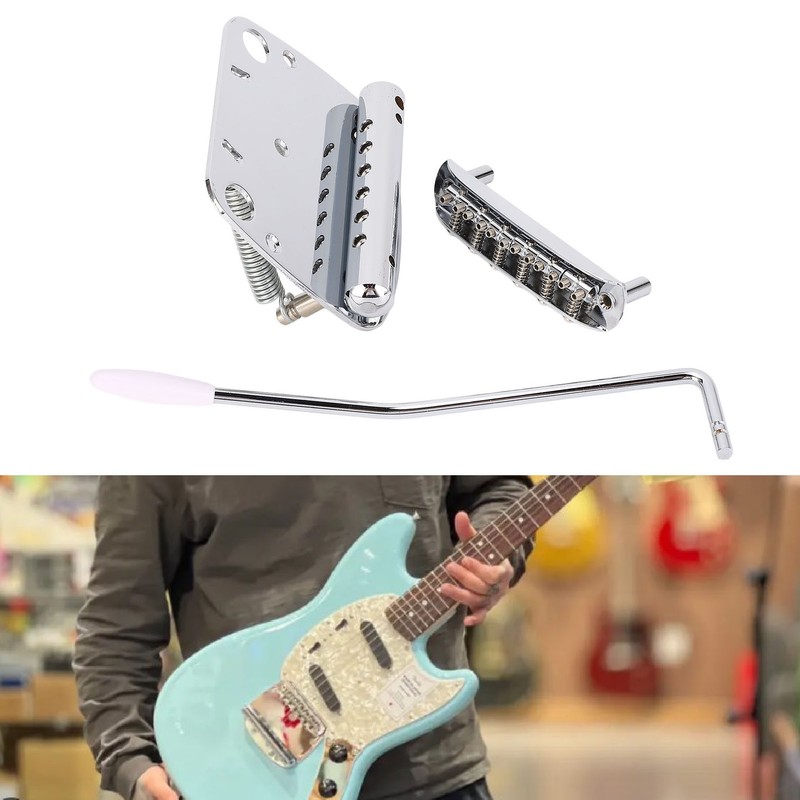 Guitar Tremolo Vibrato Bridge Tailpiece Set Vibrato Tailpiece and Tremolo