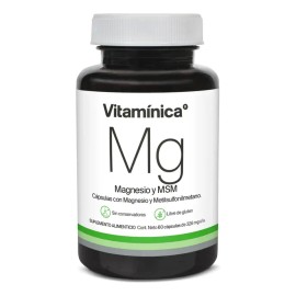 Magnesio Y Msm 30 Cápsulas 1 Mes Hecho Por Pisa Vitamínica