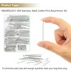 Kindroufly 120 Pieces 6 Sizes Cotter Pins Assortment Kit, 304