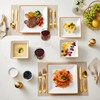 TP 12-Piece Melamine Dinnerware Sets, Plates and Bowls Dishes Set