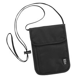 Neck Pouch Small Neck Pouch Men's Neck Pouch Women's Neck Bag with RFID Protection Neck Pouch Women's Small Anti-Theft Unisex Travel Purse Soft for Passport, Credit Cards, black