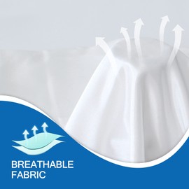 Massage Table Fitted Sheets White, Fitted Massage Table Protective Cover Satin, Massage Bed Sheets Silky & Wrinkle-Resistant, Best Spa Bed Sheets 36"W x 77"L x 7"D