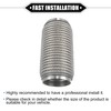 X AUTOHAUX Car Exhaust Flexible Pipe, 76x203mm 2.99"x7.99" Exhaust Flex