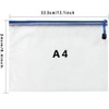 24PCS Plastic Wallets - A4 Plastic Folders Zip Wallet Ziplock