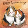 ALEX CLARK Happy Anniversary Guinea Pig Card