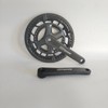 CDHPOWER Double Chainring Crankset 50/34T 170mm Crankarm Black Plastic Chain