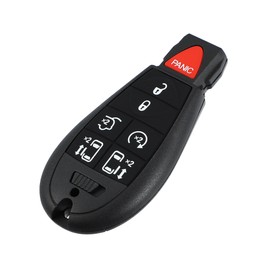 A ABSOPRO Car Key Case 7 Buttons Remote Control Car Key Shell Protective Cover for Chrysler Town and Country 2008-2016 Item Replacement