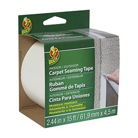 Duck 2.44 in. W x 15 ft. L Polyester Indoor and Outdoor Carpet Tape