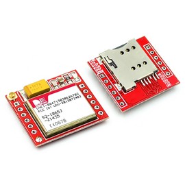 ARCELI GPRS Adapter Card GSM Modules, Breakout Module TTL Serial Interface 3.7~4.2V Quad Band 850/900/1800/1900MHz SIM Card Slot Onboard with Antenna