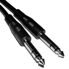 kenable 6.35mm Stereo Jack Plug to 6.35mm Stereo Jack Plug Audio Cable 2m [2 metres]