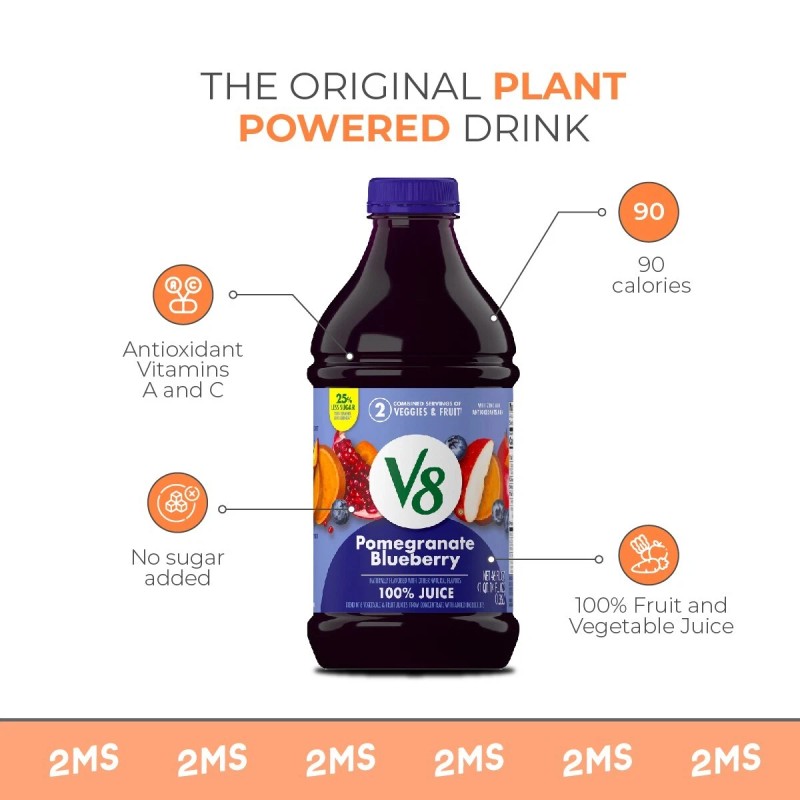 V8 Blend Jucie 46 Fl oz 6 Count - 2MS