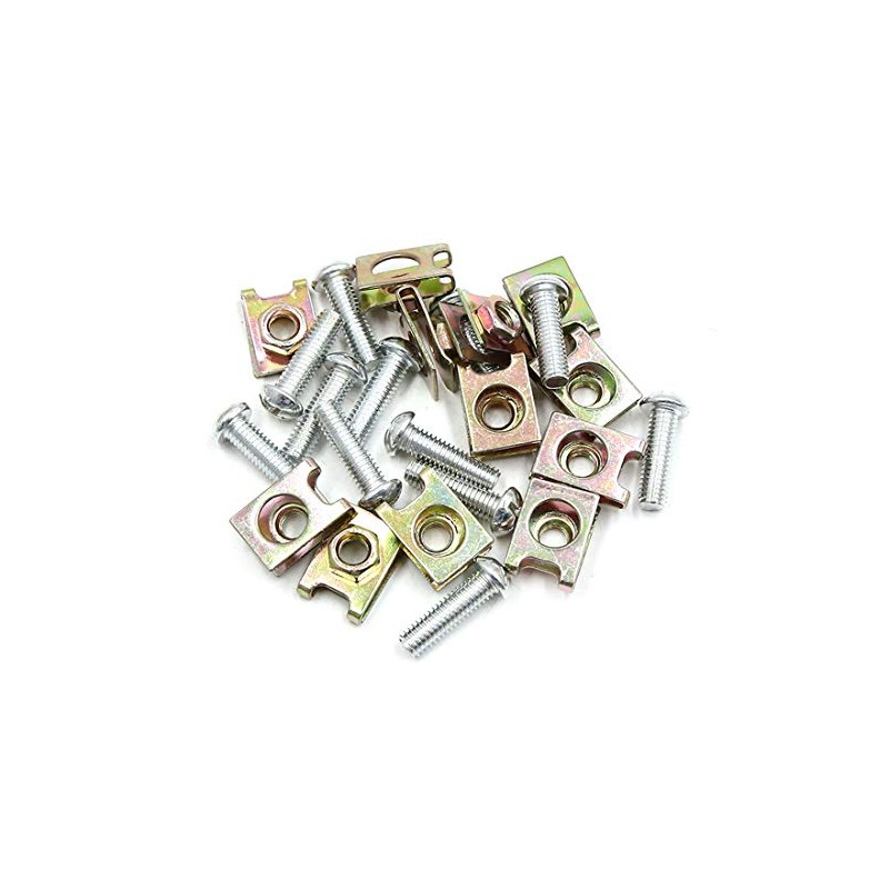 sourcing map 12-Piece Vehicle Number Plate Fastener Bolt Set with