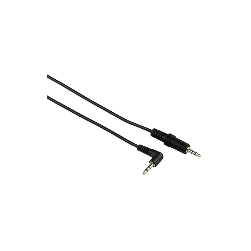 Hama 3,5mm-Klinkenkabel (90° Winkelstecker auf Klinkenstecker gerade, stereo, 0,5 m)