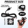2pcs 40x40x10mm DC 5V USB Mini Cooling Fan with Wires,