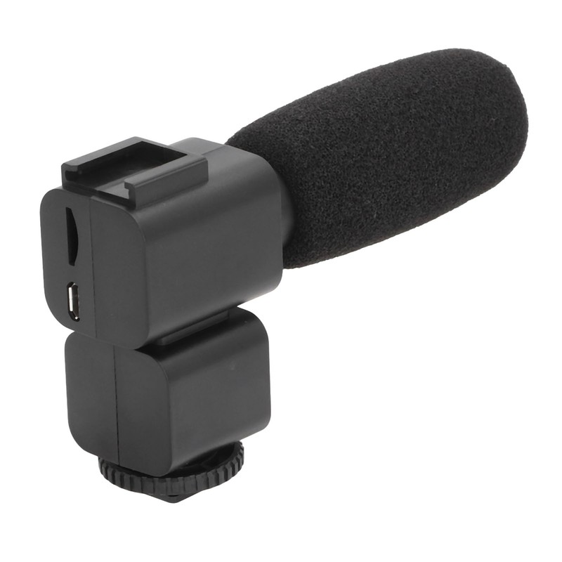 Video Recording Microphone Wide Range Frequency Shock Absorbing Stereo Interview