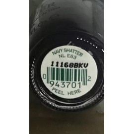 OPI Nail Polish Lacquer NL E63 Navy Shatter - 0.5 oz  NEW