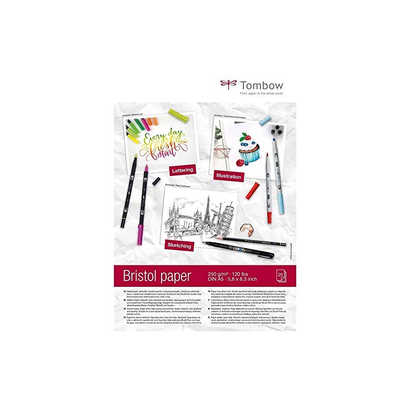 Tombow A5 Bristol Paper Drawing Pad 250 g/m²