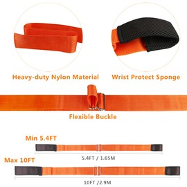 Lifting and Moving Straps,2-Person Moving System with Foam Pad 13 Feet,Heavy Object Upto 800Lbs - Easily Move, Lift,Carry,and Secure Furniture& Carrying Straps with Bonus Slip-Proof Gloves by STWIE