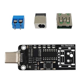 USB-C QC PD3.0 Trigger Module Type-C Male Interface 5V 9V 12V 15V 20V 5A Adjustable Voltage Power PD Sink Board