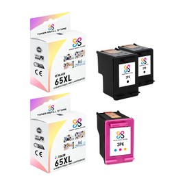 Toner Refill Store Compatible Ink Cartridge Replacement for HP 65XL N9K04AN N9K03AN High Yield Works with HP Deskjet 3720 3721 3730 3732 3752 3755 3758 Printers (Black, Color, 3 Pack)