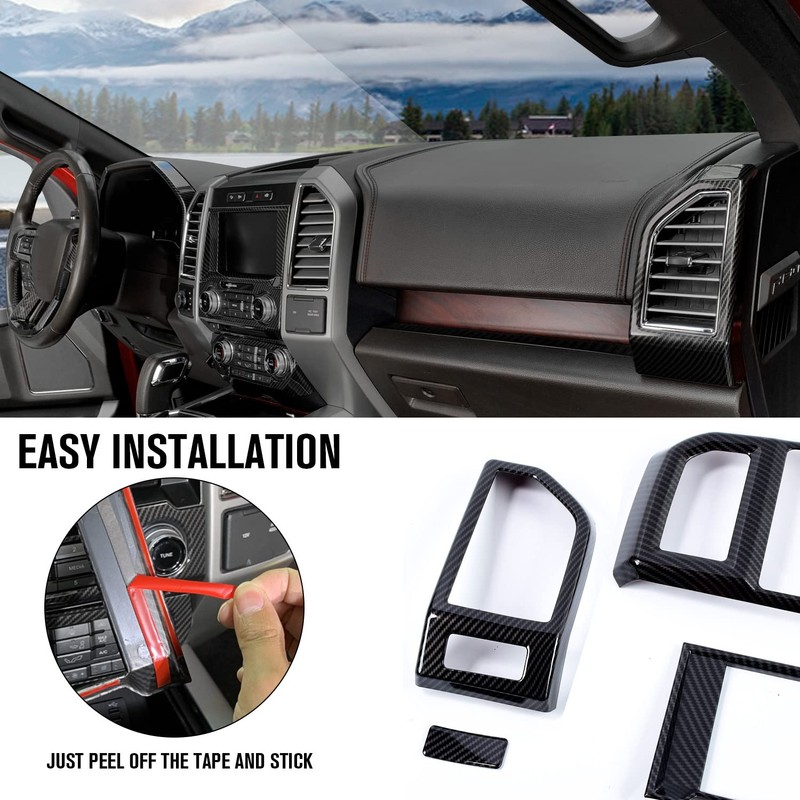 Jimen Compatible with Ford F150 2015-2020, 11PCS Interior Trim Kits