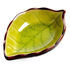 Aexge Ceramic Leaf Shape Porcelain Plates,Saucers Bowl,Sauce Dishes,Sushi Dinnerware
